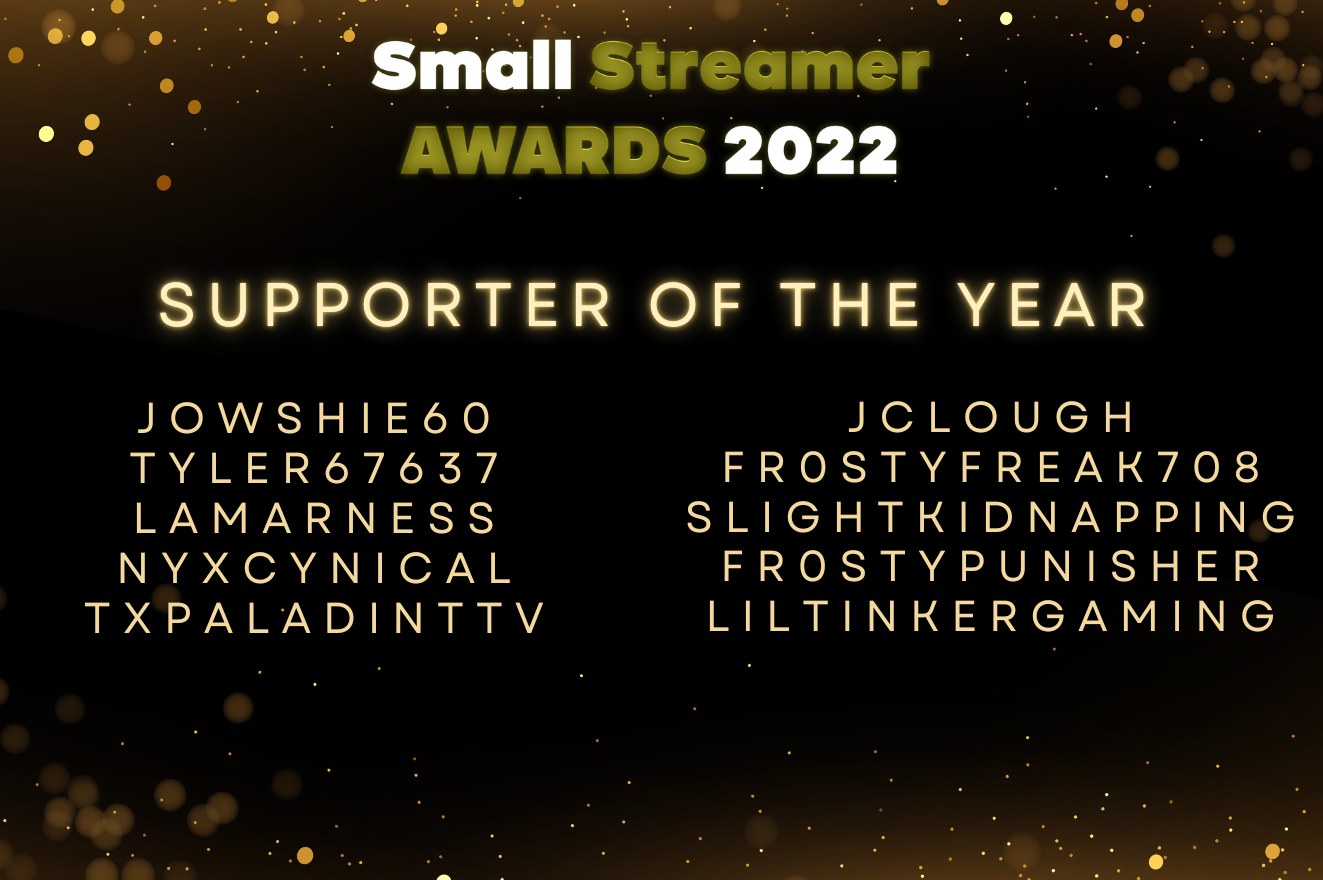 streamer awards :)